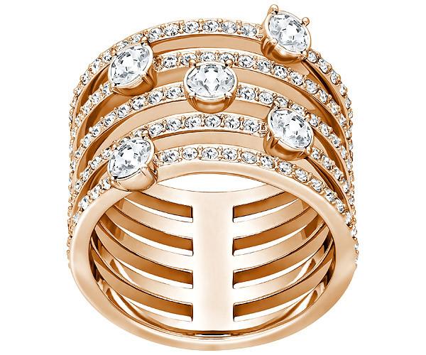 Swarovski Swarovski Creativity Wide Ring White Rose Gold-plated