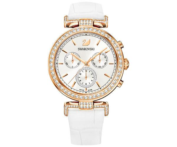 Swarovski Swarovski Era Journey Watch, White White Rose Gold-plated