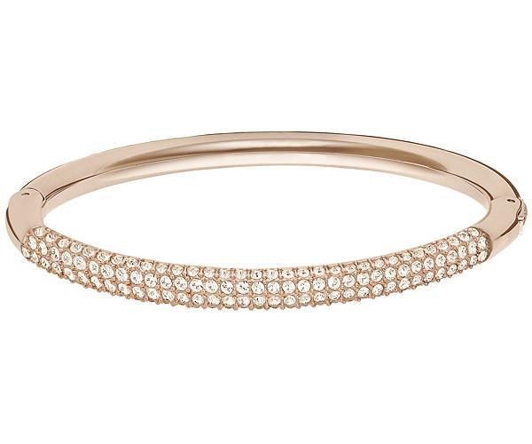Swarovski Swarovski Stone Mini Bangle Pink Rose Gold-plated