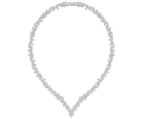 Swarovski Swarovski Diapason All-around V Necklace White Rhodium-plated