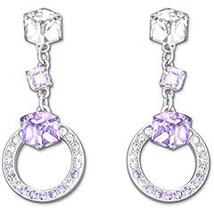 Swarovski Geometric Pierced Earrings