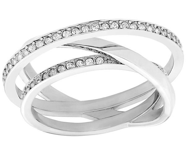 Swarovski Swarovski Spiral Mini Ring White Rhodium-plated