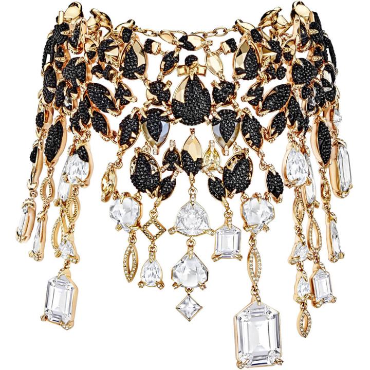 Swarovski Manor Necklace, Multi-colored, Rose Gold Plating