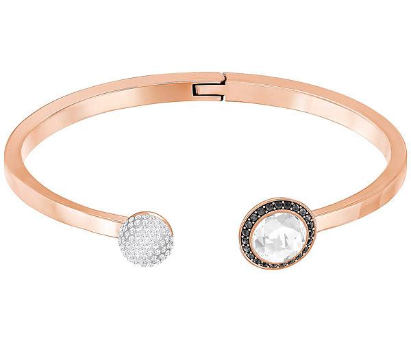 Swarovski Swarovski Hote Bangle, Gray, Rose Gold Plating Gray Rose Gold-plated