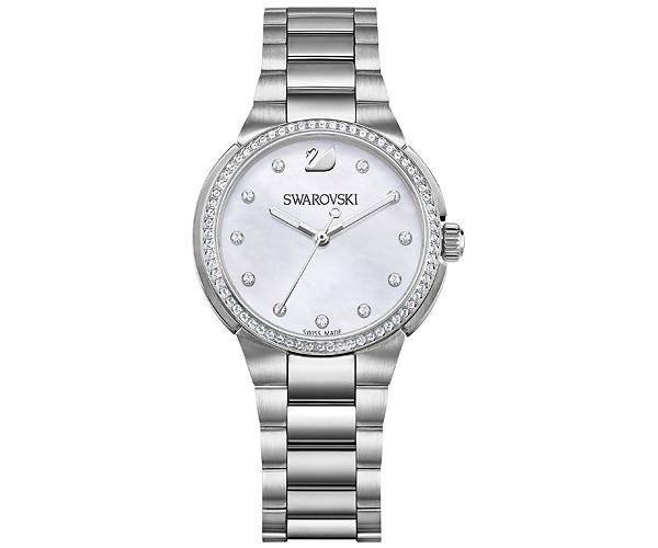 Swarovski Swarovski City Mini Watch, Mother-of-pearl White Stainless Steel