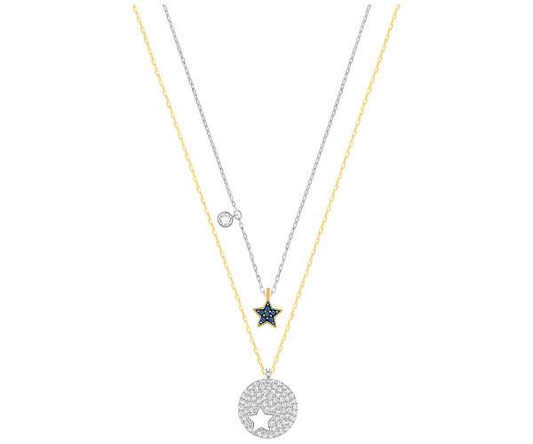 Swarovski Swarovski Crystal Wishes Star Pendant Set, Blue Teal