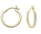 Swarovski Swarovski Somerset Small Hoop Pierced Earrings, Gold-plated White Gold-plated