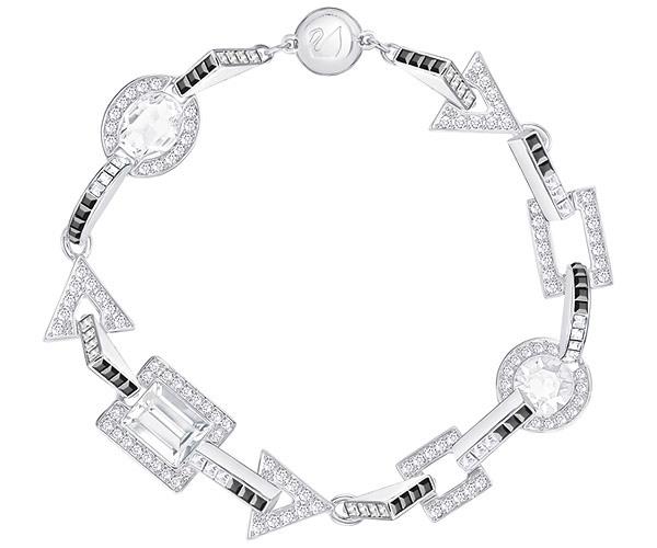 Swarovski Swarovski Look Alike Multi Bracelet, Multi-colored, Rhodium Plating Light Multi Rhodium-plated
