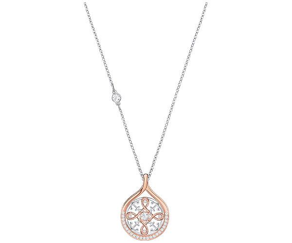 Swarovski Swarovski Humanist Anchor And Knot Pendant, White, Mixed Plating White
