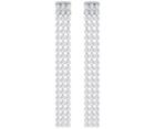 Swarovski Swarovski Fit Long Pierced Earrings, White, Palladium Plating White Rhodium-plated