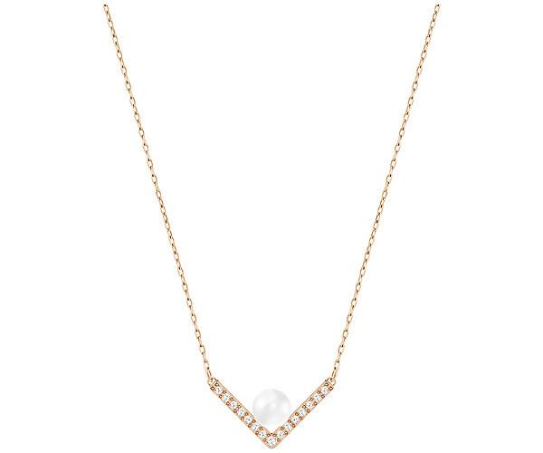 Swarovski Swarovski Edify Small Necklace White Rose Gold-plated