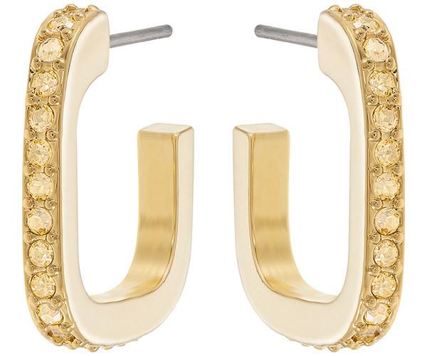 Swarovski Swarovski Ilana Pierced Earrings Orange Gold-plated