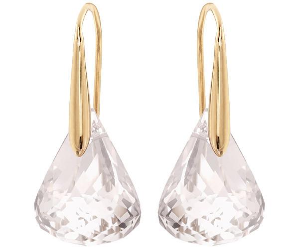 Swarovski Swarovski Lunar Pierced Earrings Violet Rose Gold-plated