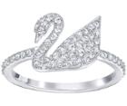 Swarovski Swarovski Iconic Swan Ring White Rhodium-plated