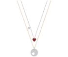 Swarovski Swarovski Crystal Wishes Heart Pendant Set, Red Red