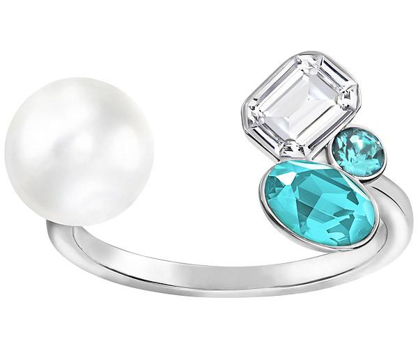 Swarovski Swarovski Extra Medium Open Ring  Rhodium-plated