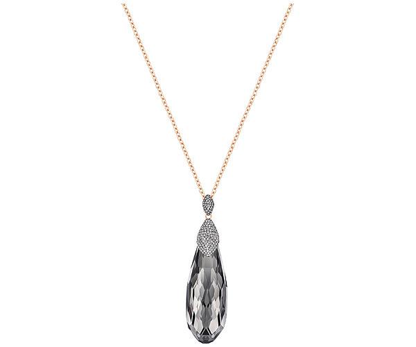 Swarovski Swarovski Height Pendant, Large, Gray, Rose Gold Plating Gray Rose Gold-plated