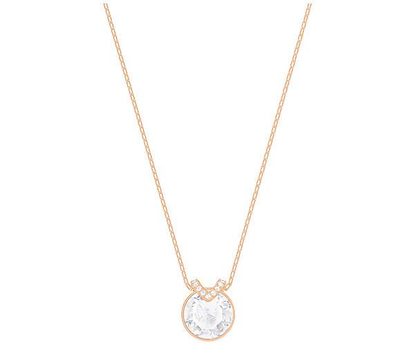 Swarovski Swarovski Bella V Pendant, White, Rose Gold Plating White Rose Gold-plated