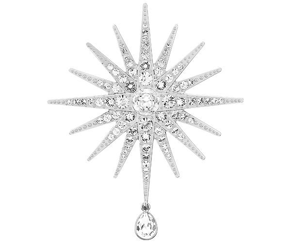 Swarovski Swarovski Balthus Brooch White Rhodium-plated