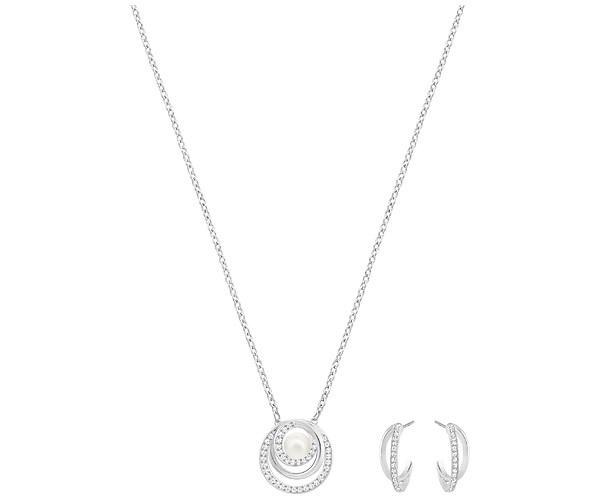 Swarovski Swarovski Free Set, White White Rhodium-plated