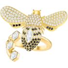 Swarovski Lisabel Ring, White, Gold Plating