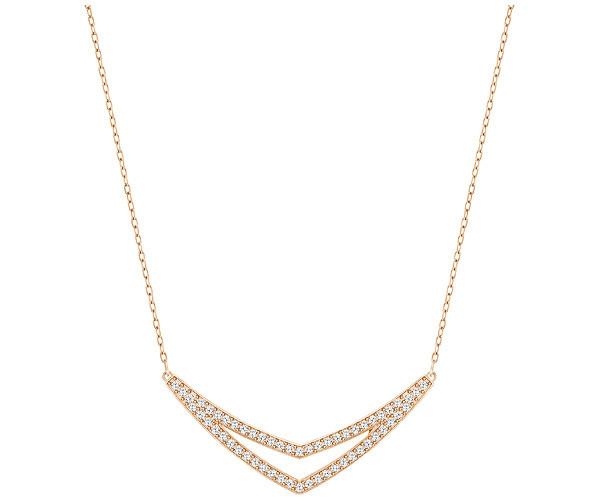 Swarovski Swarovski Alpha Medium Necklace White Rose Gold-plated