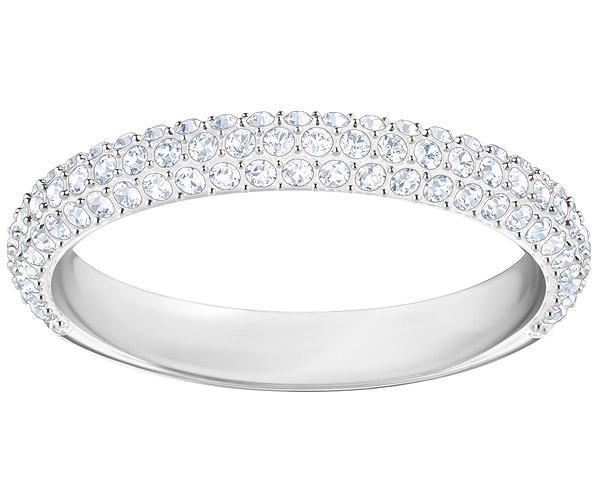 Swarovski Swarovski Stone Mini Ring, White, Rhodium Plating White Rhodium-plated