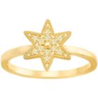 Swarovski Field Star Ring, Golden, Gold Plating