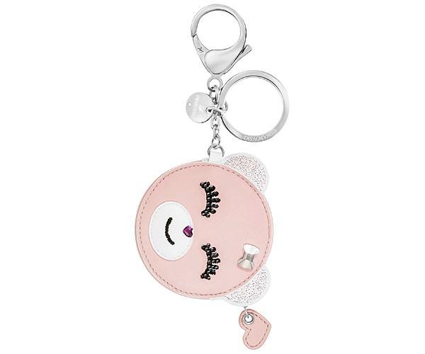 Swarovski Swarovski Kris Coin Bag Charm, Pink, Stainless Steel  Stainless Steel