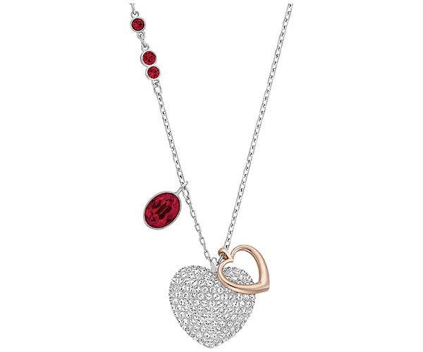 Swarovski Swarovski Duo Heart Medium Pendant Red