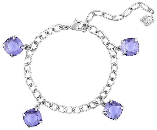 Swarovski Swarovski Lucid Bracelet Violet Rhodium-plated