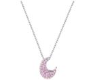 Swarovski Swarovski Flicker Moon Pendant Violet Rhodium-plated