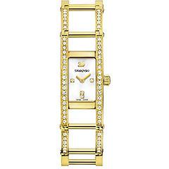 Swarovski Indira Yellow Gold Tone Bracelet  Watch