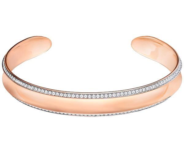 Swarovski Swarovski Lakeside Cuff, White, Rose Gold Plating White Rose Gold-plated