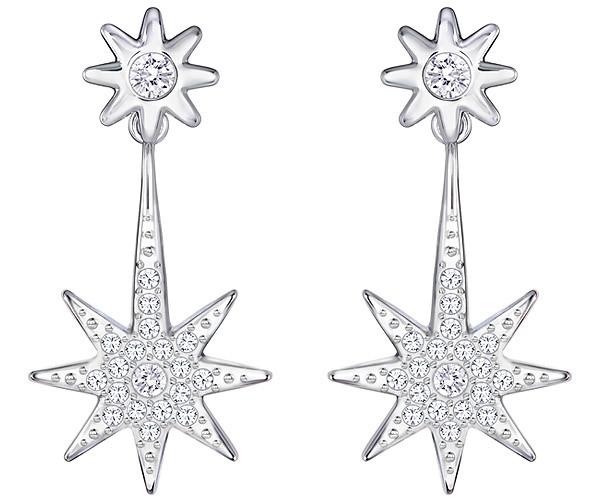 Swarovski Swarovski Fizzy Pierced Earring Jackets White Rhodium-plated