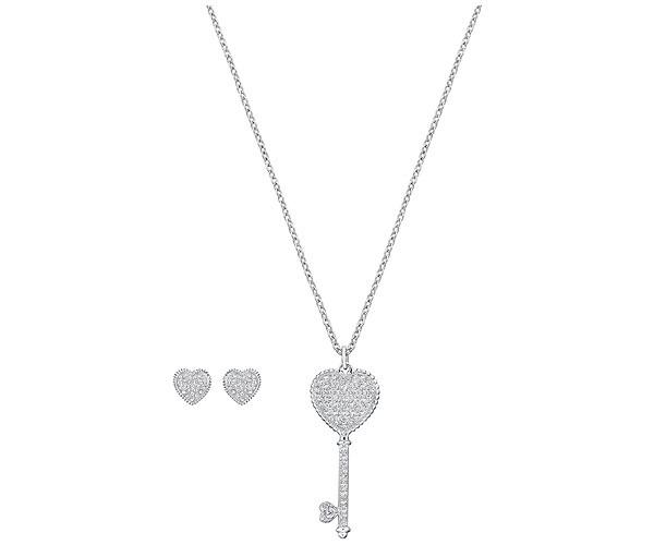 Swarovski Swarovski Engaged Set, Small, White White Rhodium-plated