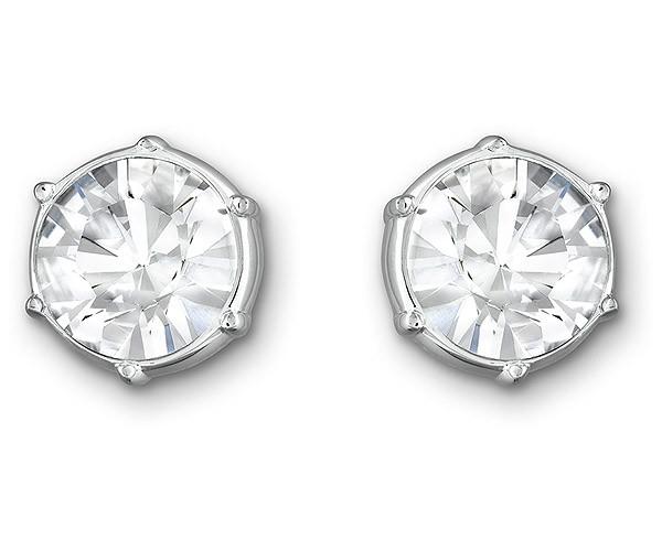 Swarovski Swarovski Typical Pierced Earrings White Rhodium-plated