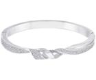 Swarovski Swarovski Graceful Bangle, White White Rhodium-plated