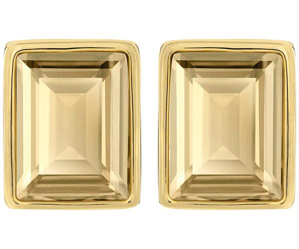 Swarovski Swarovski Evanescent Pierced Earrings Orange Gold-plated