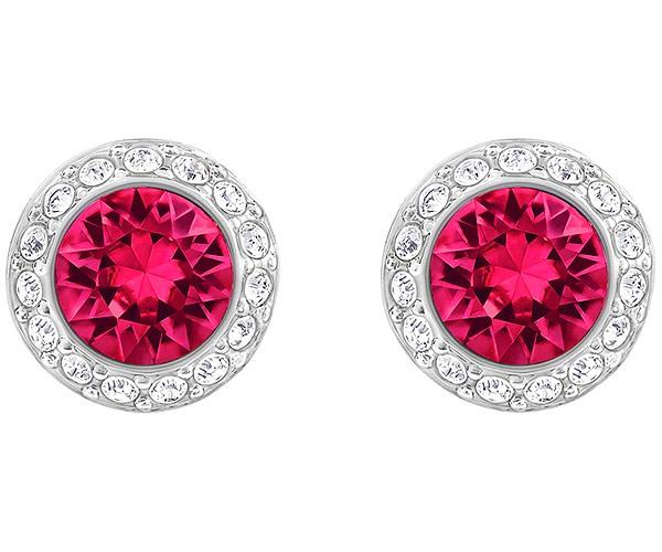 Swarovski Swarovski Angelic Pierced Earrings, Red, Rhodium Plating Red Rhodium-plated