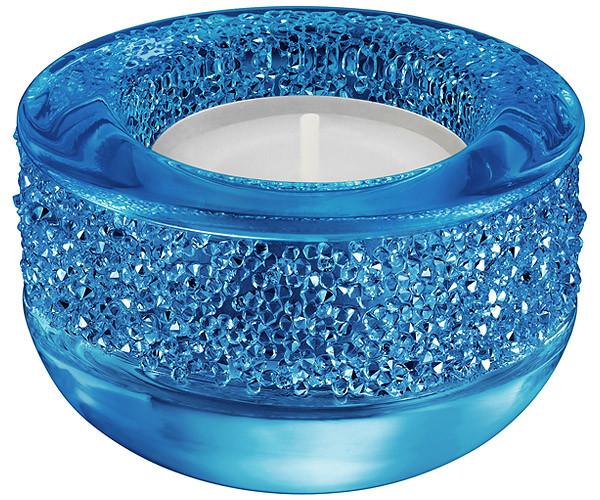 Swarovski Swarovski Shimmer Tea Light Capri Blue Color Accents