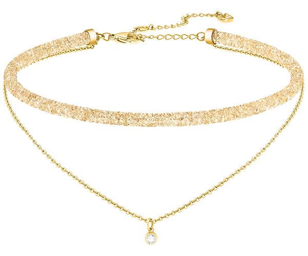 Swarovski Swarovski Long Beach Necklace, Golden, Gold Plating Brown Gold-plated