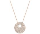 Swarovski Swarovski Stone Medium Pendant Gray Rose Gold-plated