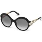 Swarovski Nile Round Sunglasses, Sk162-p 01b, Black