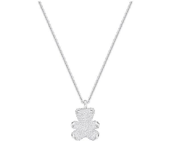 Swarovski Swarovski Teddy 3d Pendant, White, Rhodium Plating White Rhodium-plated