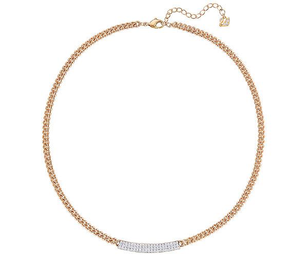 Swarovski Swarovski Vio Necklace Gray Rose Gold-plated