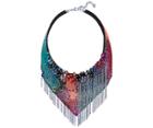 Swarovski Swarovski Haute Couture Necklace, Multi-colored, Ruthenium Plating Dark Multi Rhodium-plated