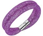 Swarovski Swarovski Stardust Light Purple Double Bracelet Violet Rhodium-plated