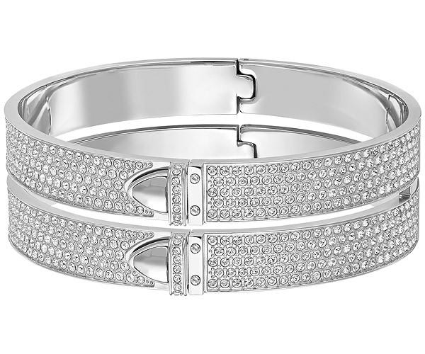 Swarovski Swarovski Distinct Wide Bangle White Stainless Steel