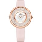 Swarovski Crystalline Pure Watch, Leather Strap, Pink, Rose Gold Tone
